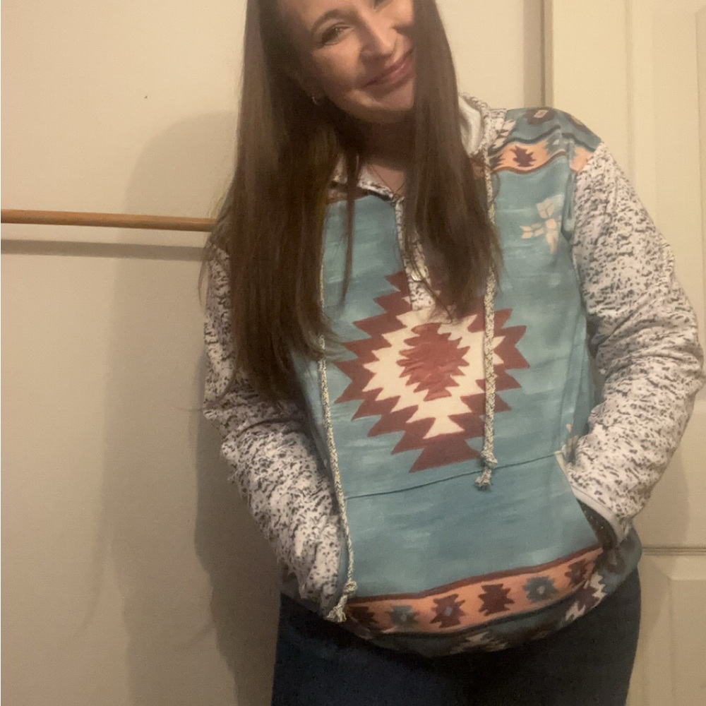 SHEIN Aztec Print Hoodie